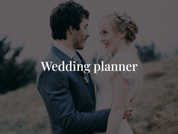 Landing wedding planner